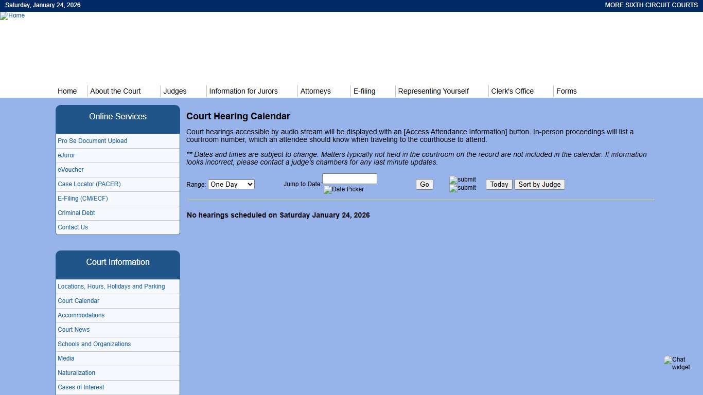 United States District Court -- Eastern Michigan District